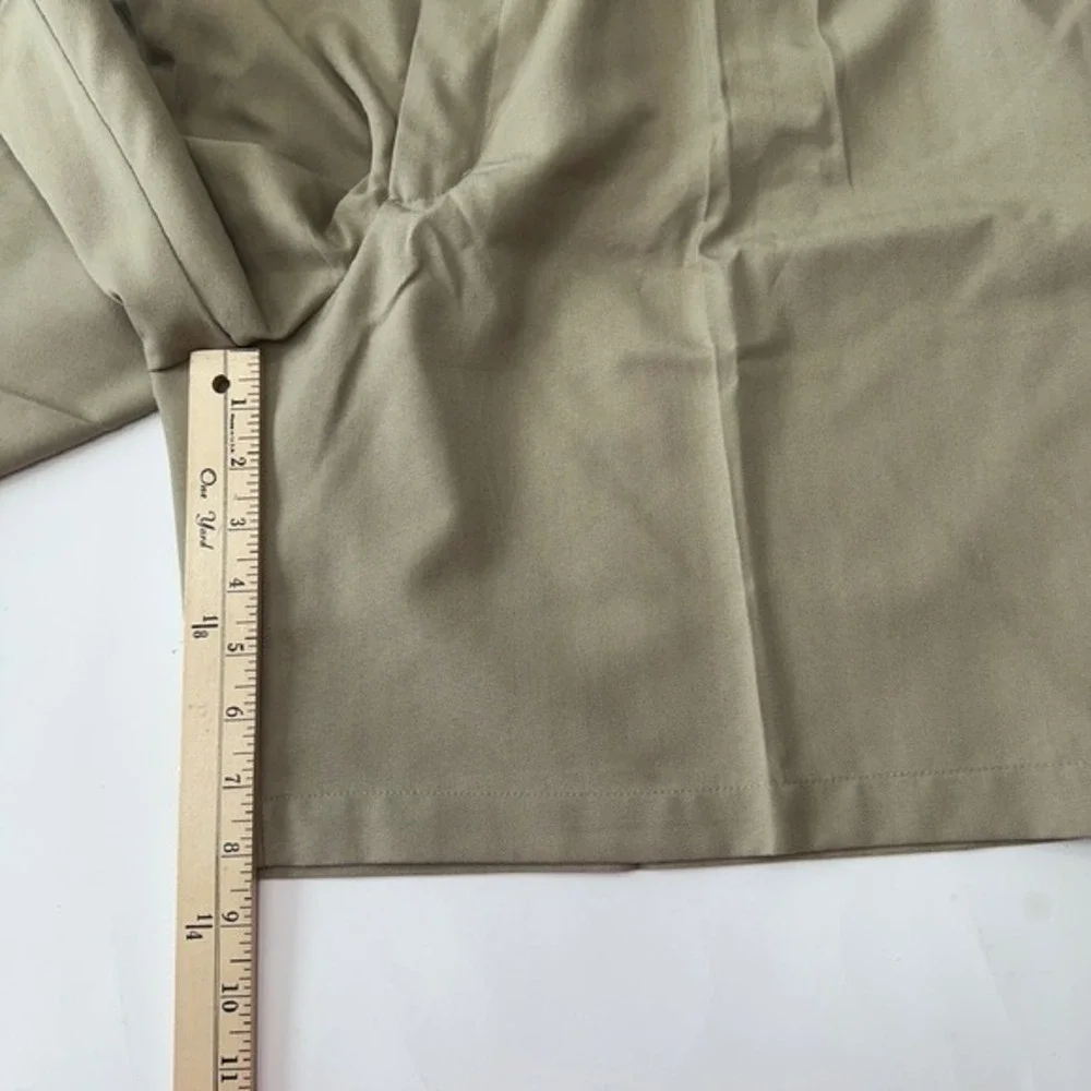 Caribbean Joe Pleated Shorts Khaki Casual Comfort‎ Fit Men's Size 48